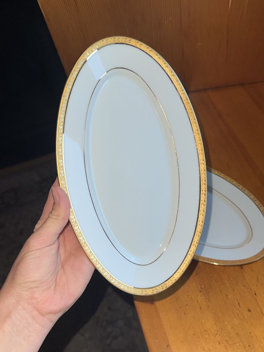 Piatti: two oval Limoges plates (26 cm) – Usato da Le Sentier venduto da CannelleVintage13 2