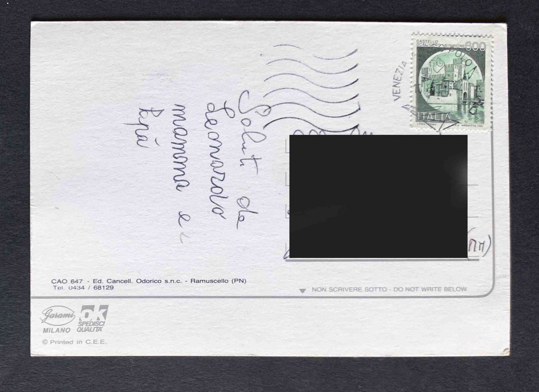 Cartoline postali: Erotik AK Saluti da Caorle – Usato da Goldau venduto da artelier1 1