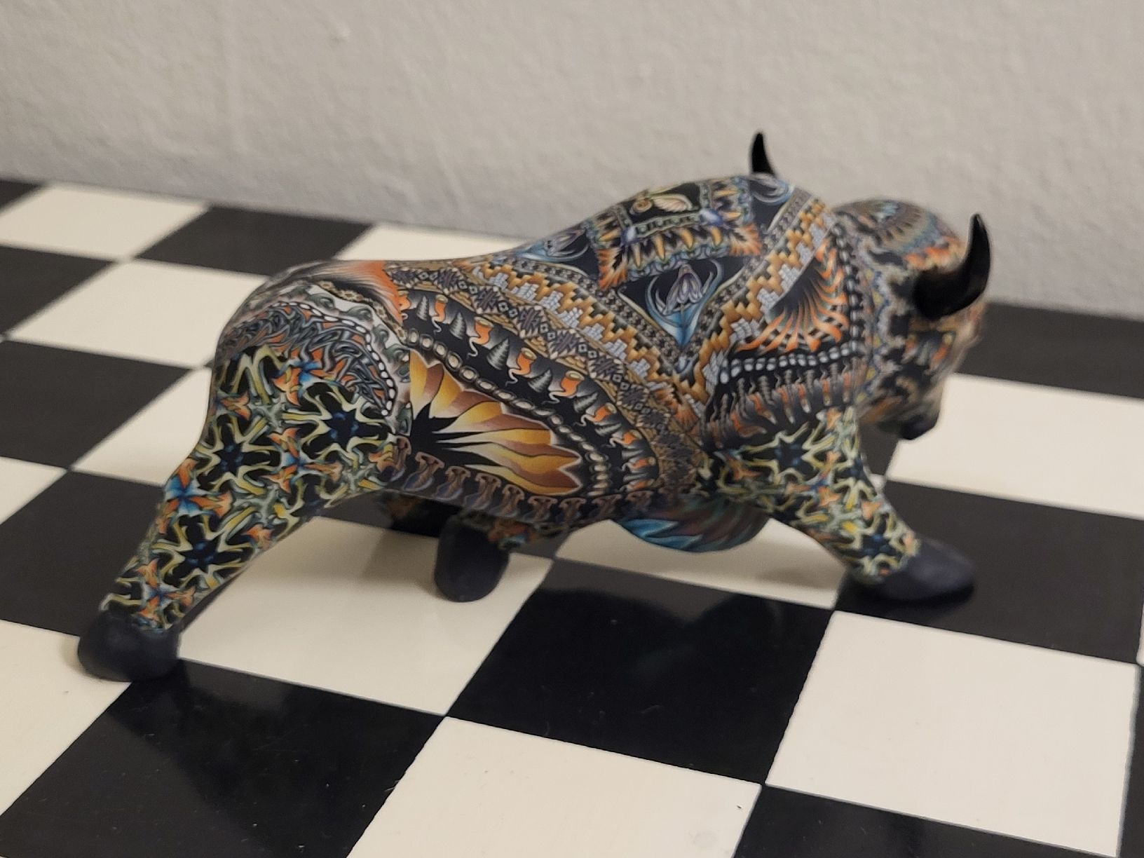 Skulpturen & Statuen: Fimo Bison, handgemacht, Jon Stuart Anderson, 2016 – Gebraucht aus Allschwil von uhrenbinz 4