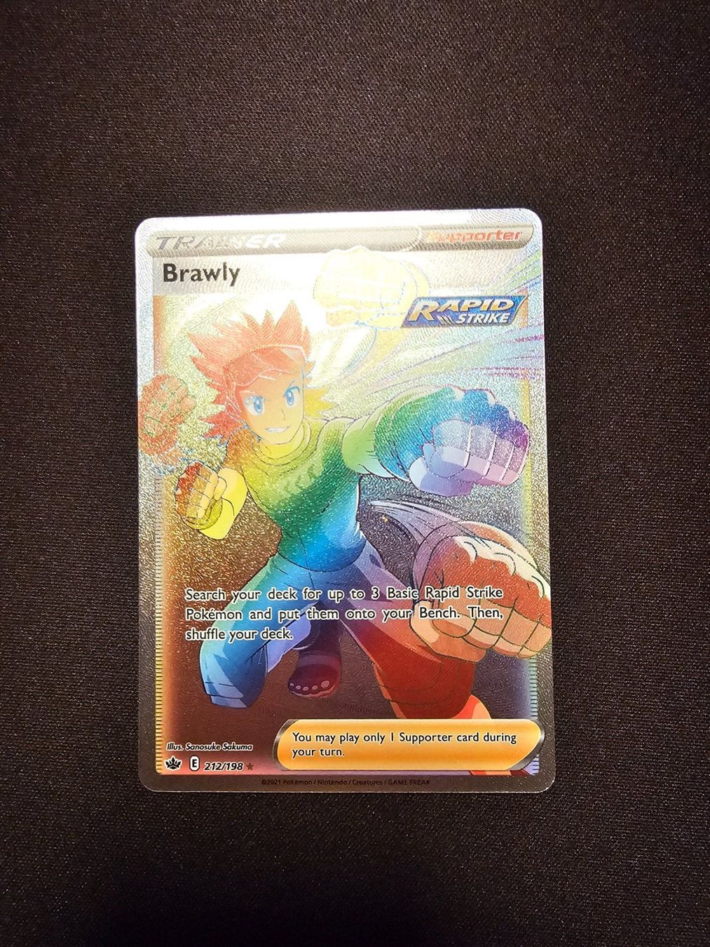 Pokémon Cartes à collectionner: Brawly Rainbow EN 212/198 – D'occasion à Lufingen par Argannon