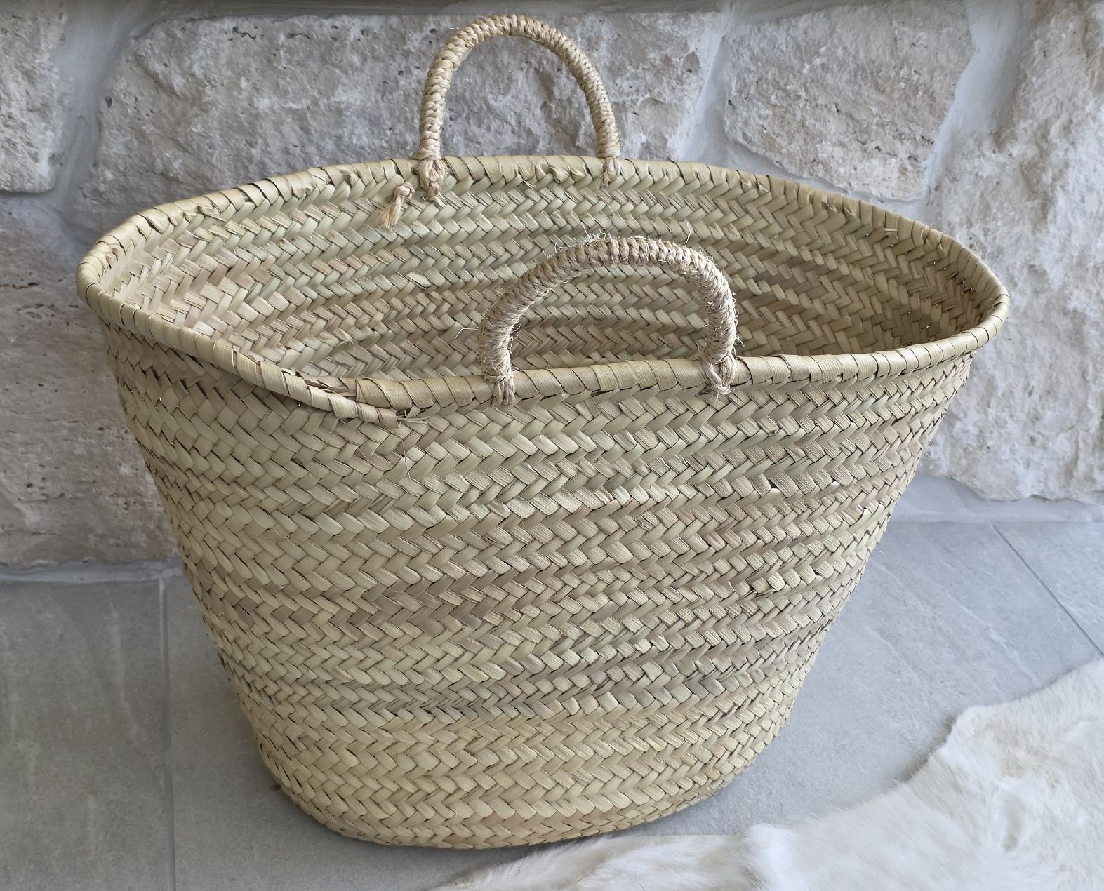 Borse da donna: Korb Tasche Stroh gross mit Henkeln Neu – Nuovo (secondo la descrizione) da Rheinsulz venduto da Gilea