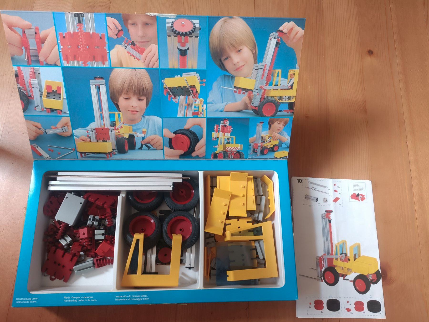 Fischer Kit di costruzioni: Fischer Technik Gabelstapler – Usato da Scharnachtal venduto da aebnit 1