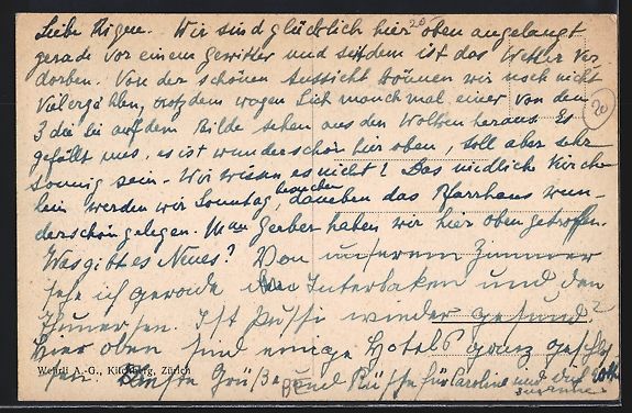 Ansichtskarten: AK St. Beatenberg, Die Kirche – Gebraucht aus Berlin von bartko-reher 1