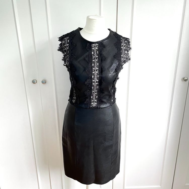 MORGAN GEORGIA JAGGER Robe Faux Cuir Noir - Taille 34 - NEUF | Kaufen ...