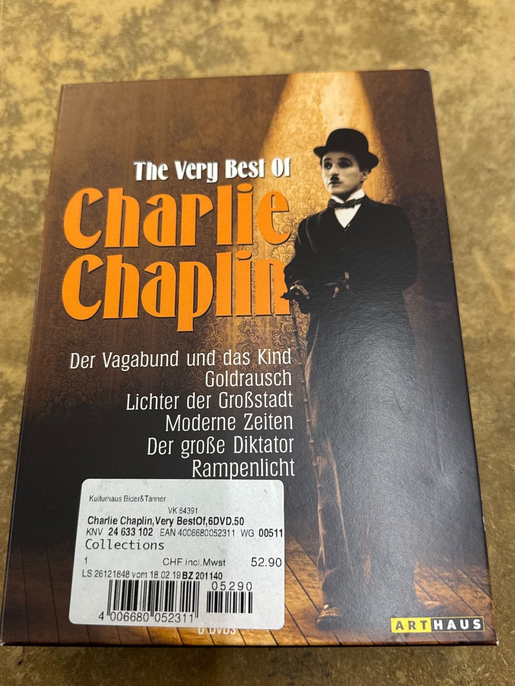 Alle DVDs: Charlie Chaplin, Thomas Mann & Karl Valentin DVD – Gebraucht aus Pratteln von Cartonsducoeur_bl 3