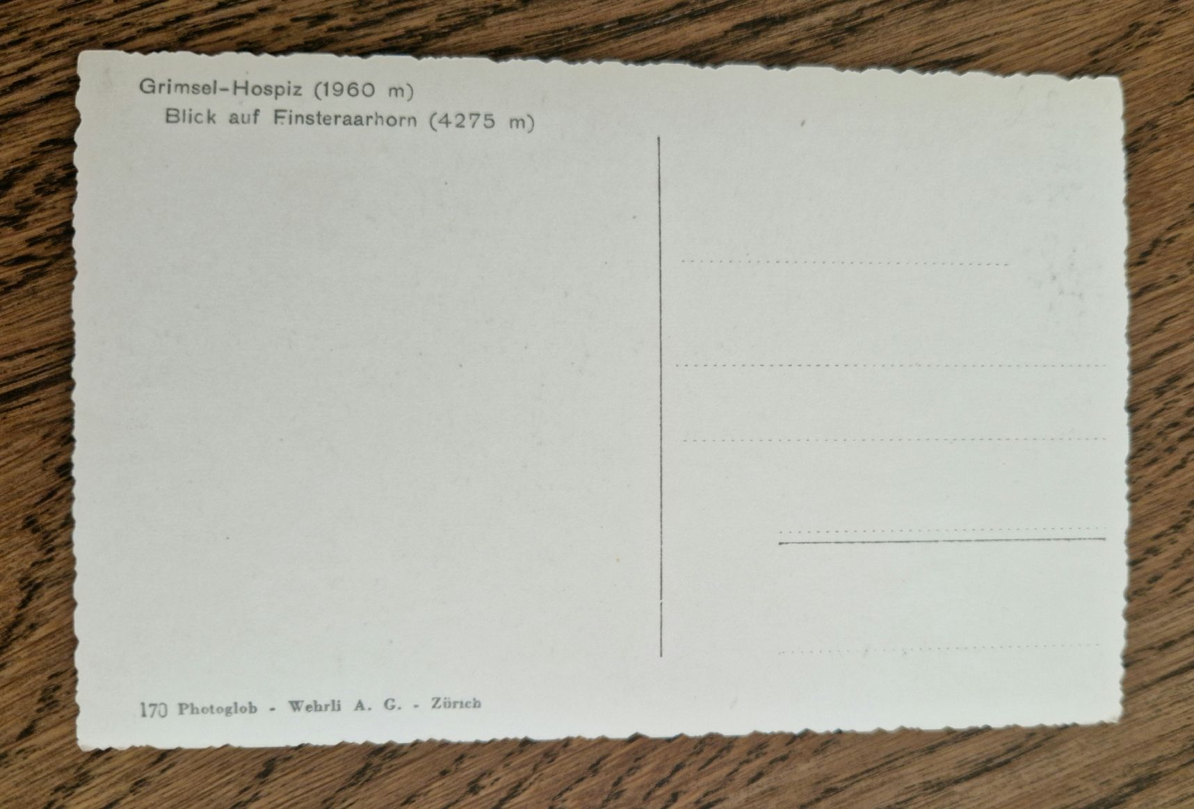 Cartoline postali: Grimsel-Hospiz – Usato da Ebikon venduto da Donar50 1