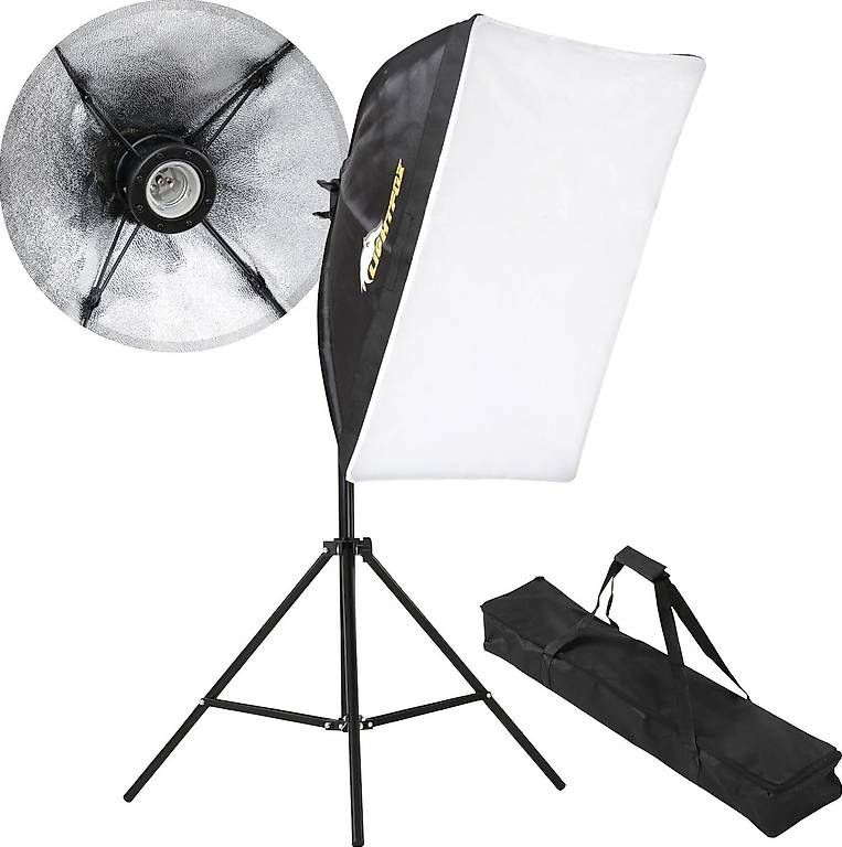 Lampade: Studioleuchte Softbox Set mit Stativ und Leuchtmittel – Usato da Arbon venduto da Ftdata 2