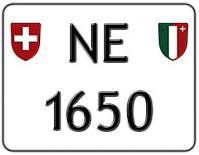 Ecriteaux: Plaque moto NE 1650 – Neuf (Voir description) à Boudevilliers par ENCHERES-PLAQUES-NE