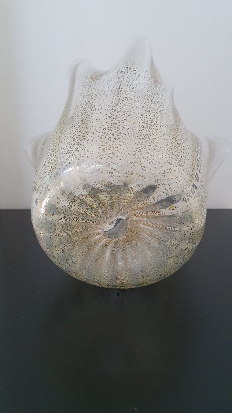 Venini Vasen & Gefässe: Murano Glasvase mit Echtgoldglimmer/Design: Iris Venini – Gebraucht aus Glattfelden von sessa123 5