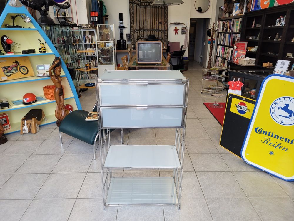 BALTON Chrom Regal Module. Sideboard Gitterregal-Glas Möbel | Kaufen ...