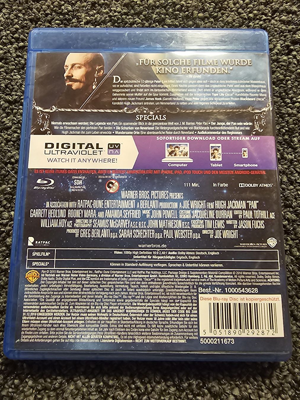 Alle DVDs: Pan Blu-ray  – Gebraucht aus Ruswil von jan_bxl5 1