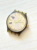Swatch Uhr Musicall 1992 goldfarben gebrauchter Zustand