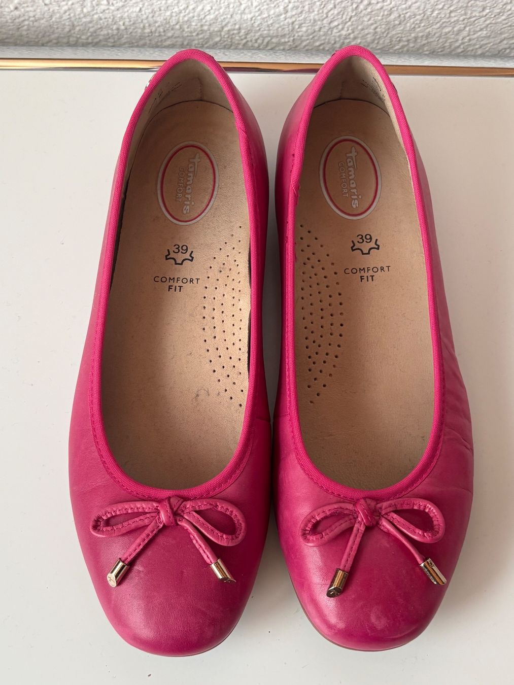 Tamaris Damenschuhe: Ballerina Tamaris pink – Gebraucht aus Hettlingen von memest