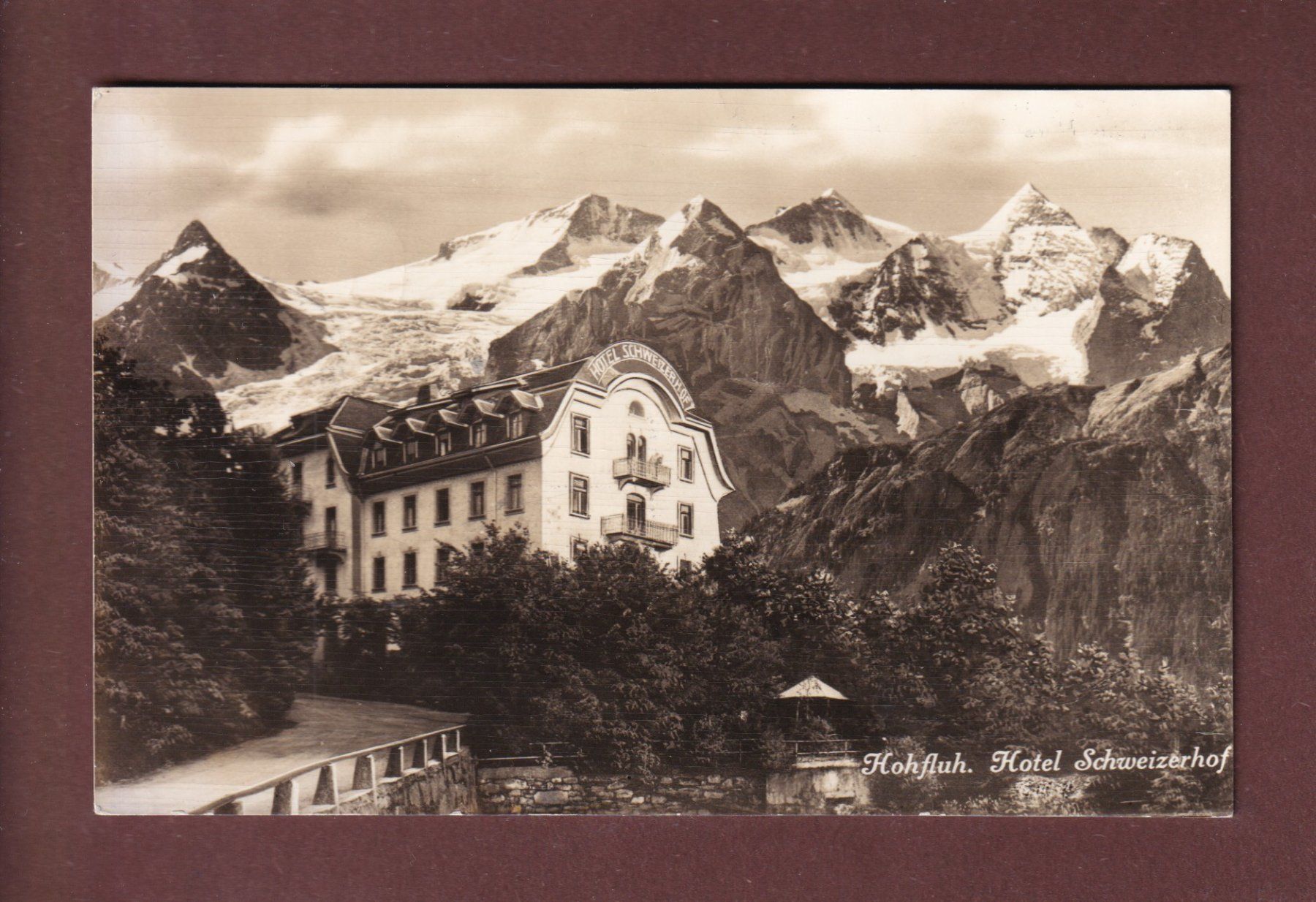 Cartoline postali: HOHFLUH - Hotel Schweizerhof - 1959 – Usato da Pully venduto da nicecards-shop
