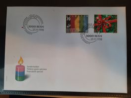 Sonderbriefmarke 3000 Bern 25.11.1998, Weihnachten Motiv.