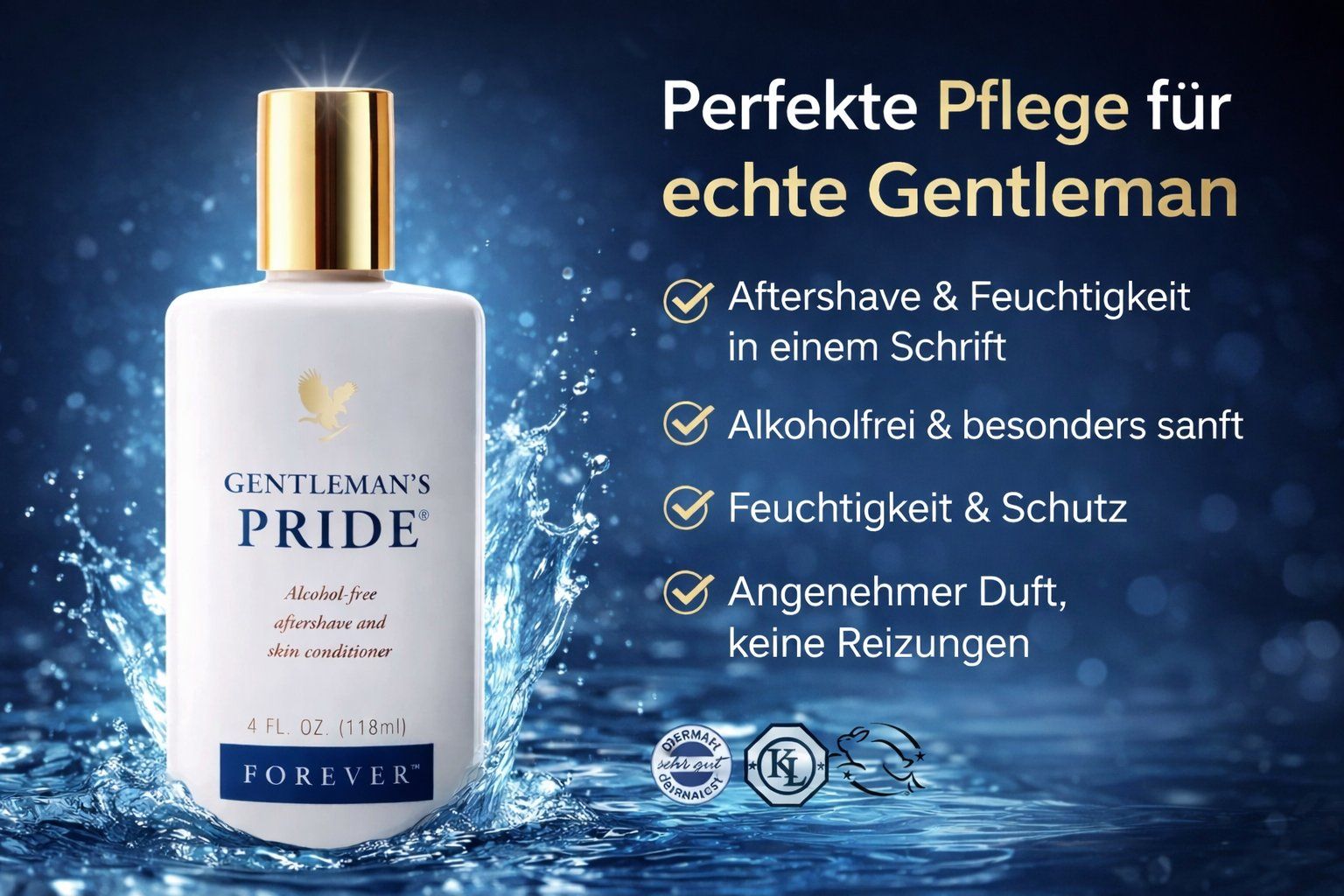 Soins du visage: Gentleman’s Pride® Aftershave – Neuf avec emballage d'origine à Baar par AloeLove