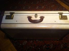 Valise vintage en parchemin