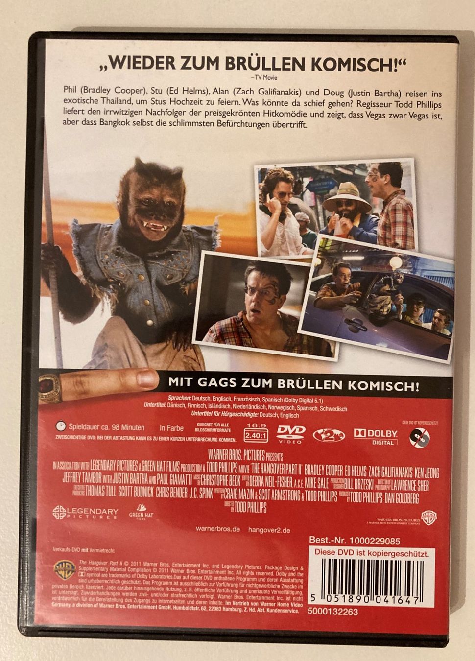 Tutti i DVDs: DVD | HANGOVER 2 – Usato da Basel venduto da Nofretete39 1