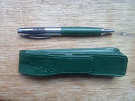 Kugelschreiber mit Etui Tattoo Club grün