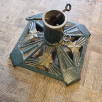 Antiker Weihnachtsbaumständer Gusseisen Vintage Biedermeier