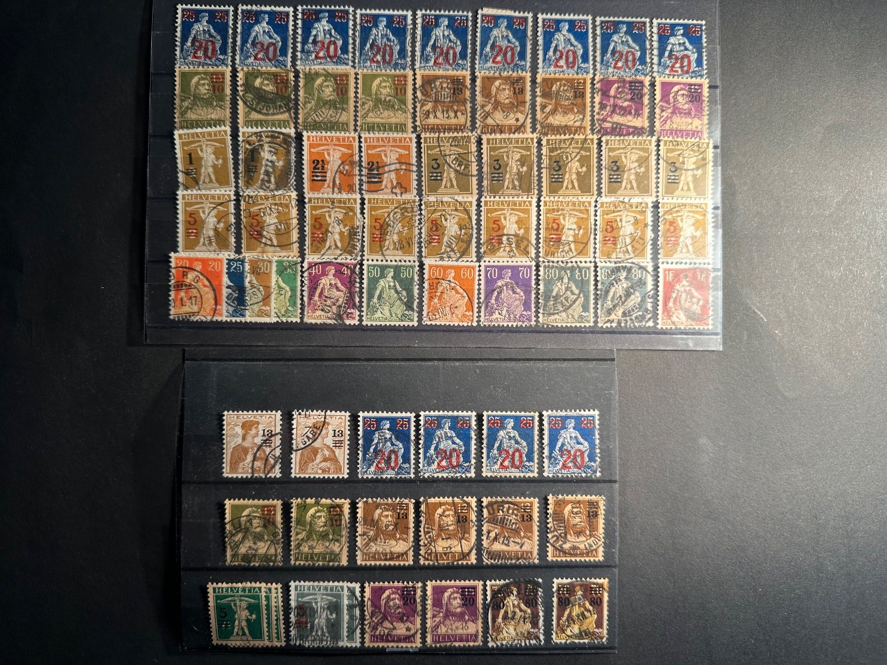 Alle Briefmarken: Sammlung Aufdrucke Hoher KAT!! – Gebraucht aus Stettfurt von 2442