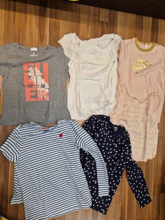 4 T-shirt und 2 Sweatshirt gr 158 K3