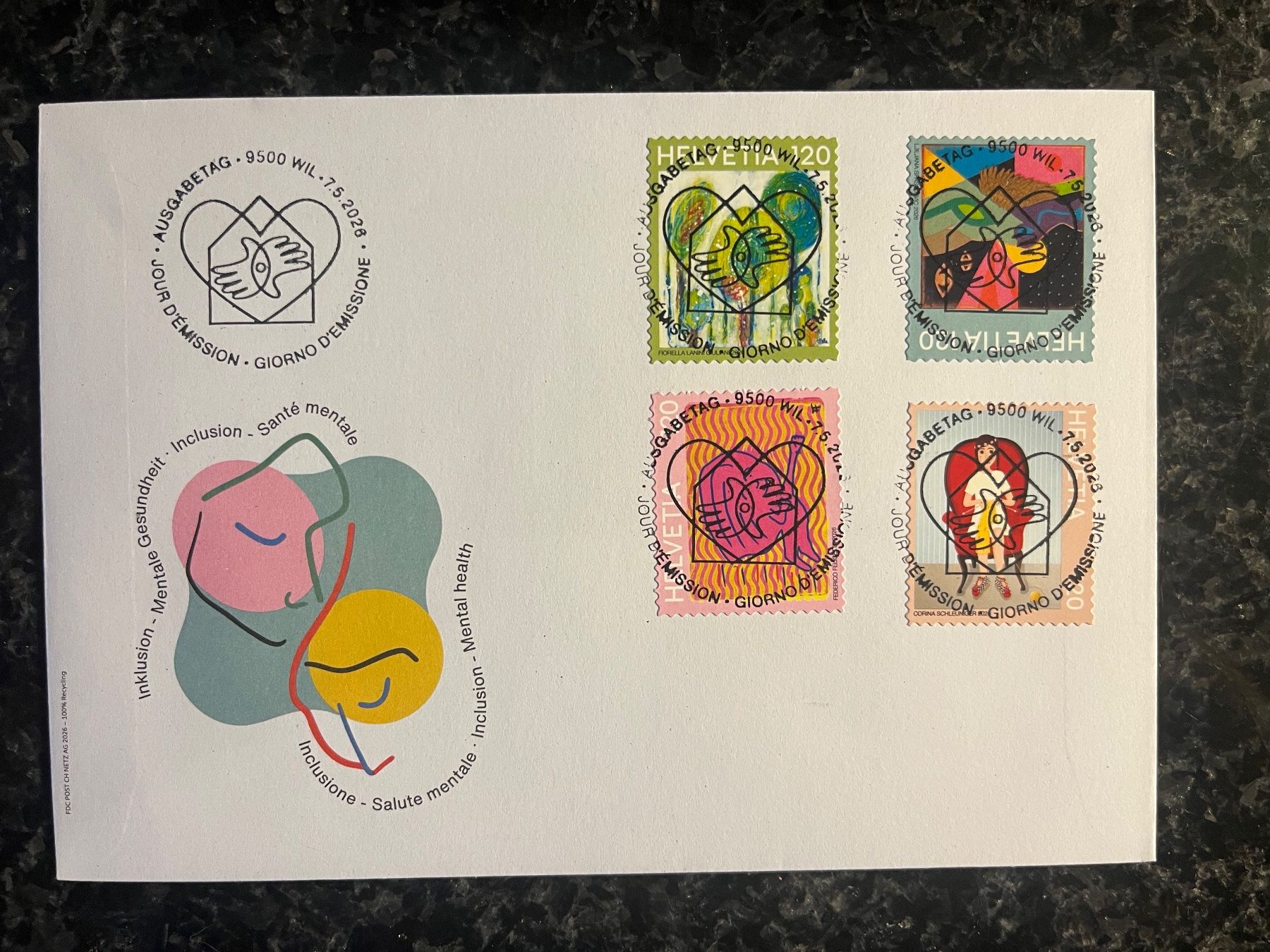 Alle Briefmarken: FDC 2026 Sondermarken  mit geänderter Eckzahnstanzung – Neu (gemäss Beschreibung) aus Freidorf TG von ern_7s68