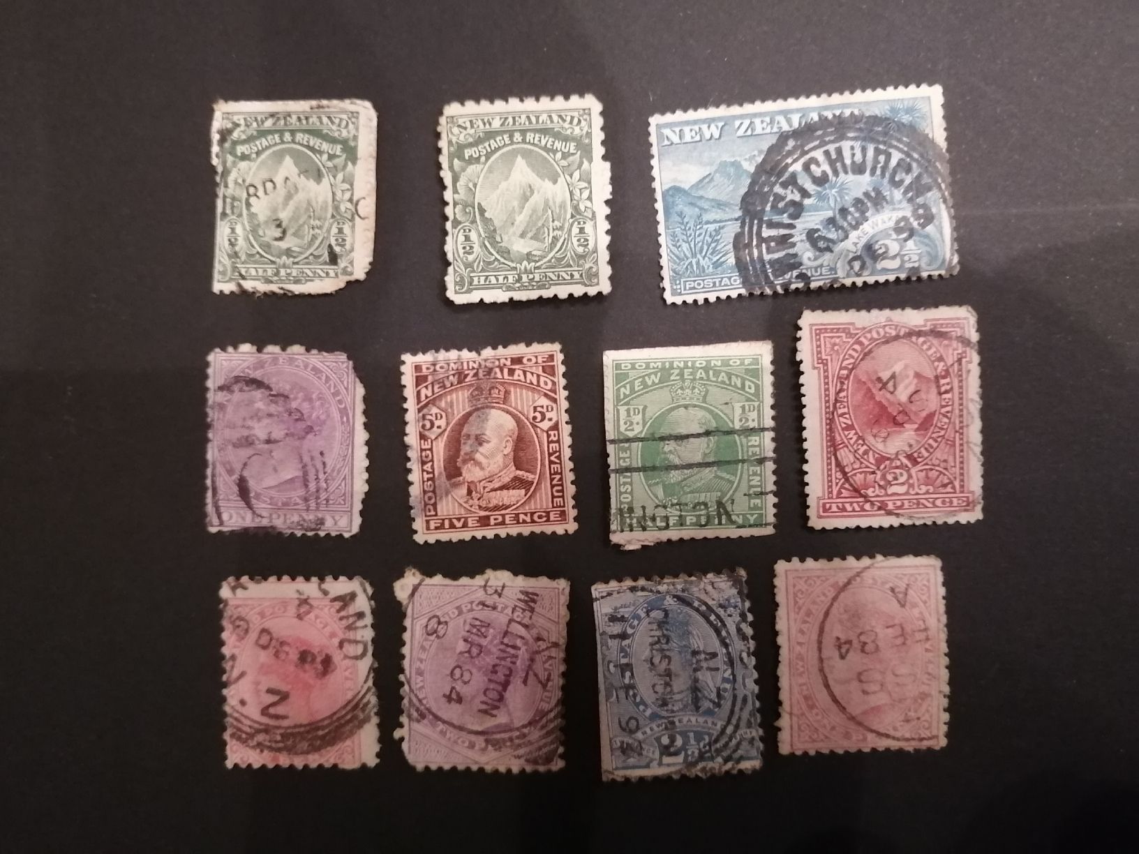 Tutti i francobolli: 11mal Neuseeland a 1893 – Usato da Happerswil venduto da tschergi