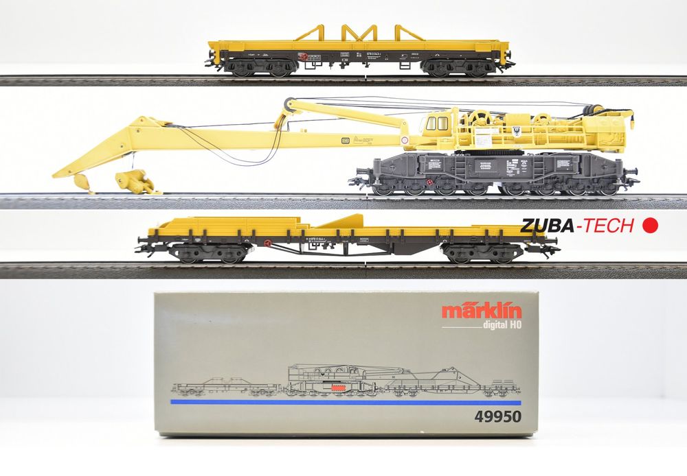 Märklin 49950 Kran-Set 3tlg. DB H0 WS Digital mit OVP (Defekt) in St ...