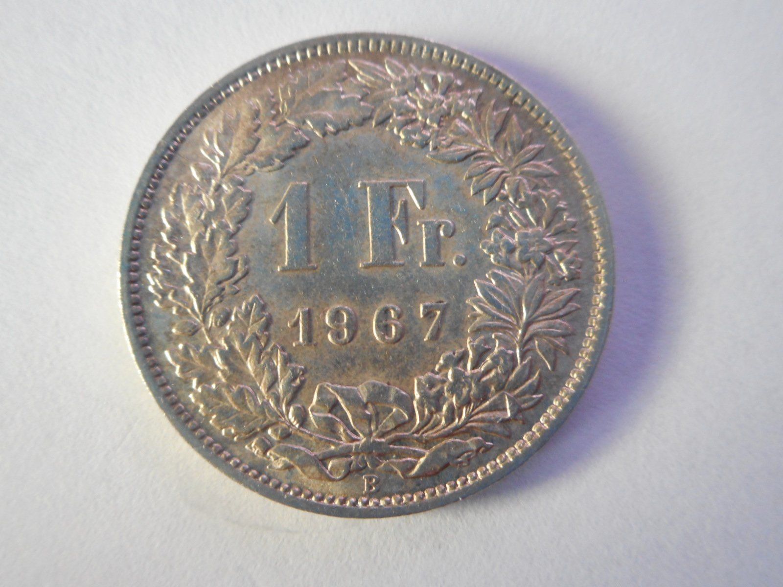 Alle Münzen: 1 Fr. 1967 silber – Gebraucht aus Kriegstetten von pizlad2010