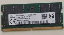 SK hynix RAM DDR5 32GB 5600M NEU
