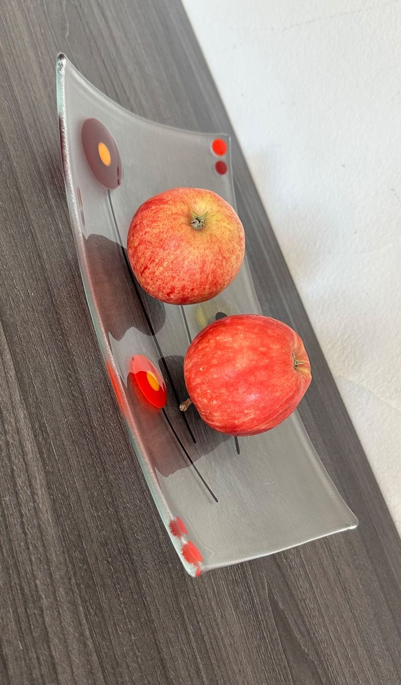Servierplatten: Schale Fusing Glas Schmelzglas leichte Wölbung – Gebraucht aus Zürich von brazerola 5