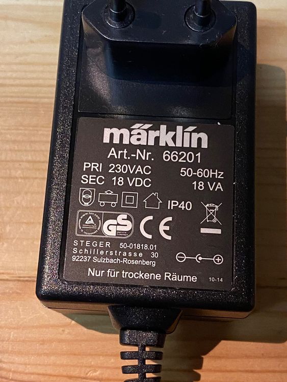 Märklin 6631 Trafo Transformator 220 V / 30 VA Für Modelleisenbahnen, 19,99