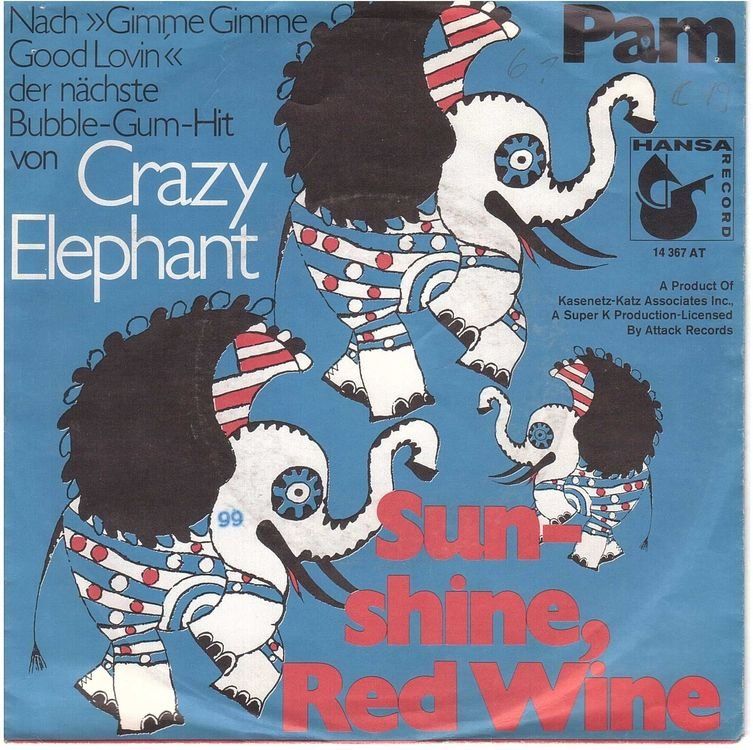 Vinyles: Crazy Elephant  --  Sunshine red Wine   Single7 – D'occasion à Rheinau par asteng