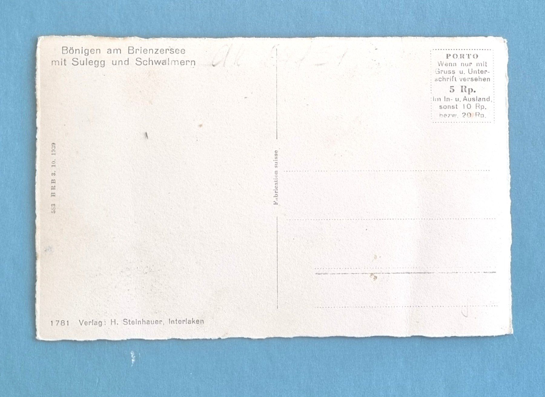 Cartoline postali: Bönigen am Brienzersee – Usato da Rothrist venduto da RROENK 1