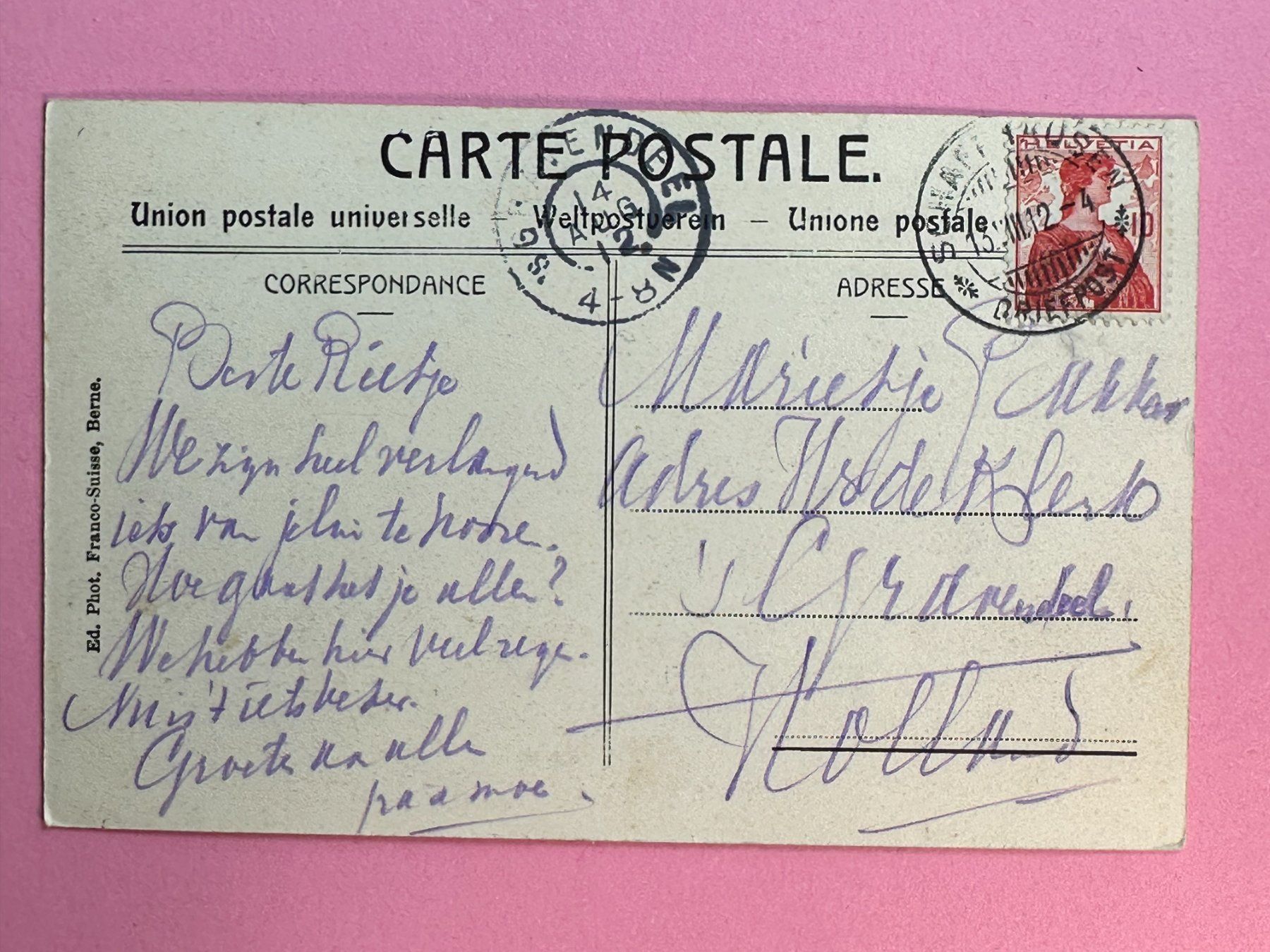 Cartoline postali: Schaffhausen - Generalansicht – Usato da Steg VS venduto da danwer74 1