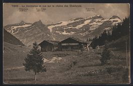 La Comballaz, Vue sur la chaîne des Dia