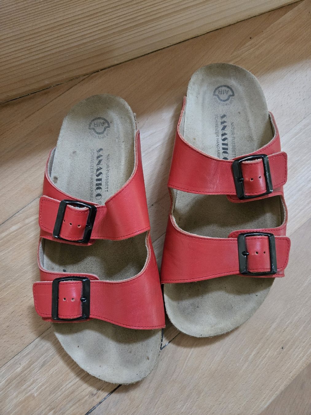 Scarpe da uomo: Sanastico Ledersandalen Gr. 43 – Nuovo (secondo la descrizione) da Unterterzen venduto da elebo