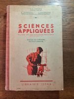 Ancien livre d'école de 1947 - Sciences appliquées