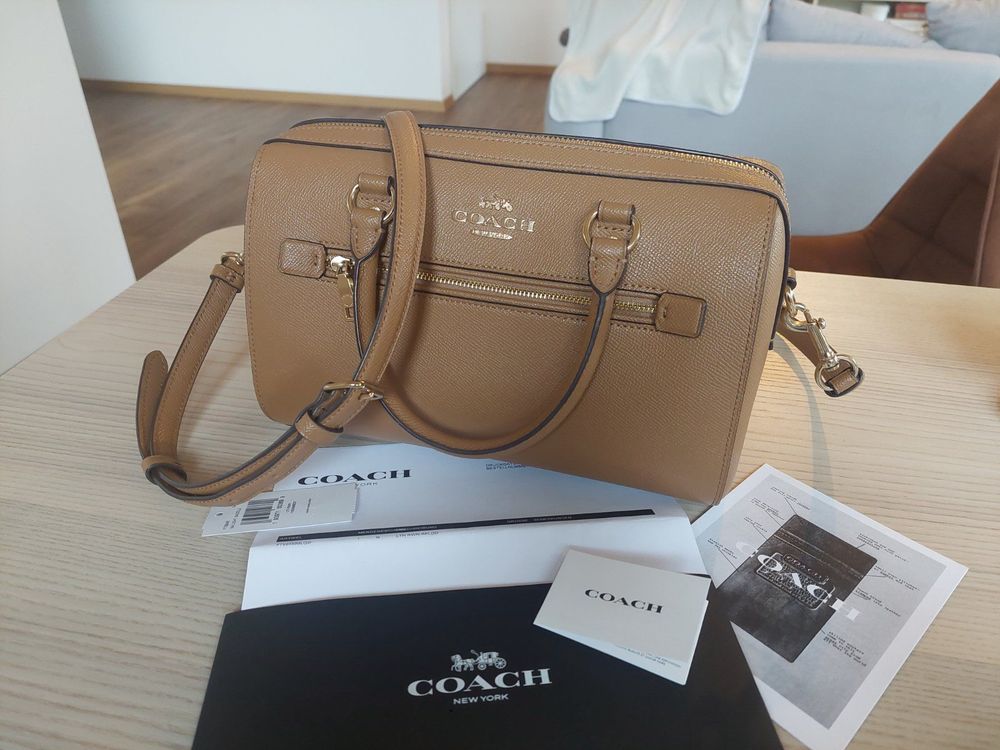 Coach Rowan Medium /Caramel Braun/Top Handle/Cross Body Ba (Gebraucht ...