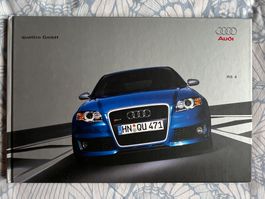 Brochure AUDI RS 4 berline cartonnée état NEUF - 03/2005