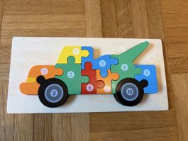 Puzzle en bois camion de dépannage - Jeu éducatif enfant 49
