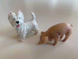 Schleich - Pudel - und - Ferkel