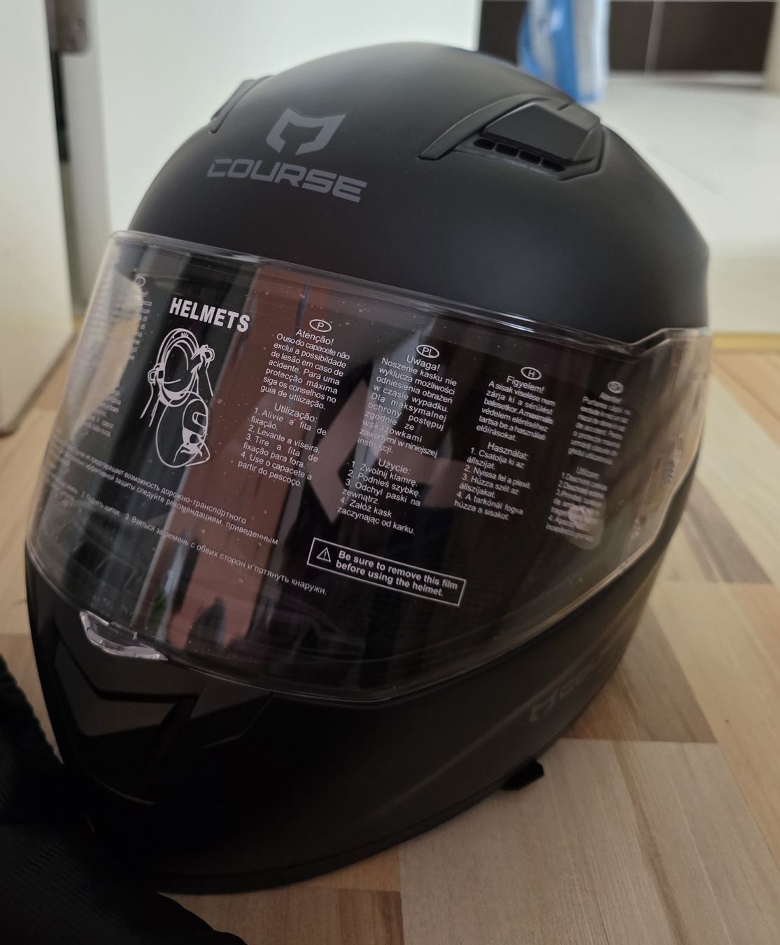 Helme & Visiere: Töffhelm Course Raider 2.0 Schwarz matt – Neu (gemäss Beschreibung) aus Niederwil AG von Krebsli76