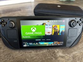 Steam Deck 256 GB + 512 GB microSD + viel Zubehör 