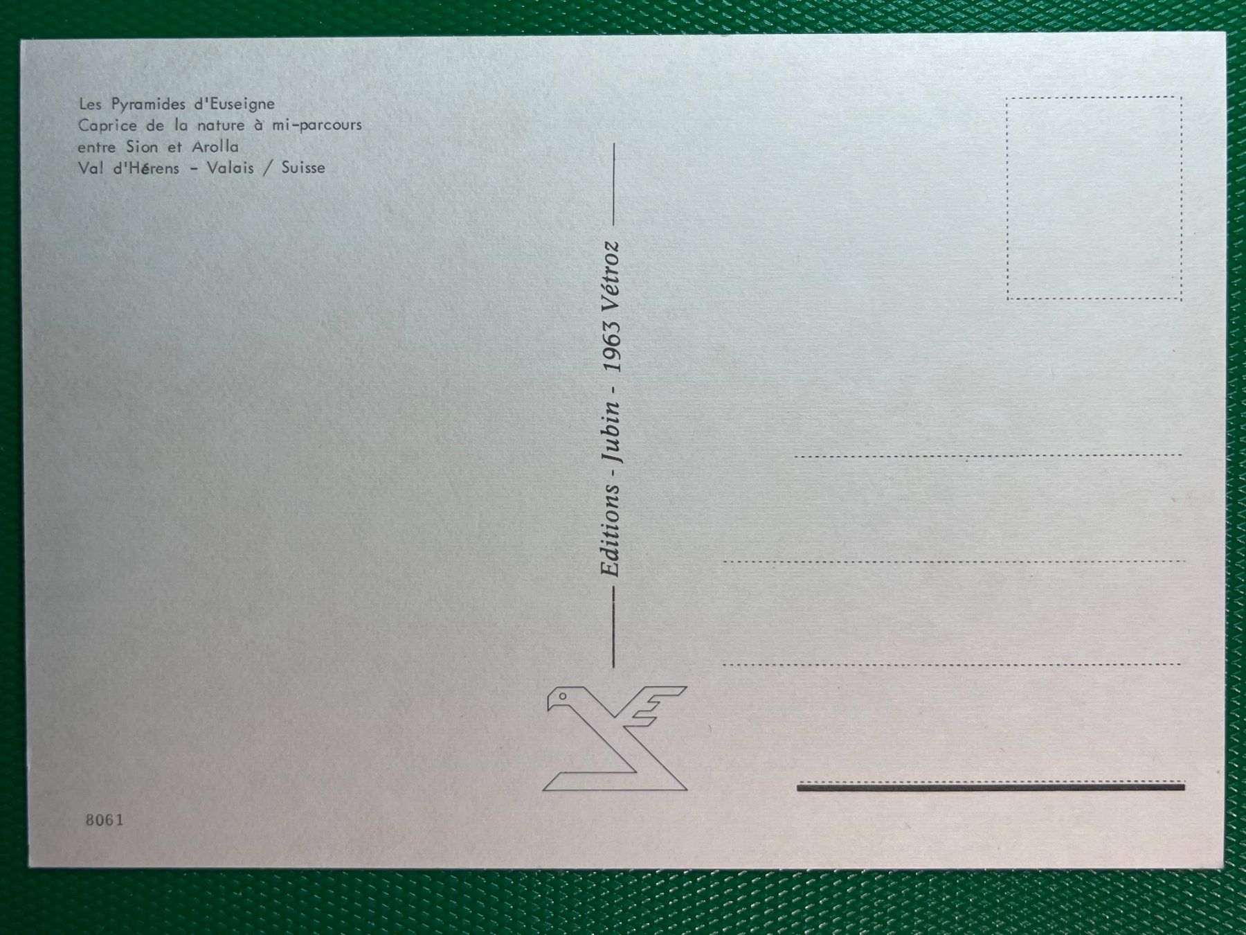 Ansichtskarten: Les Pyramides d'Euseigne – Gebraucht aus Steg VS von _vinci_ 1