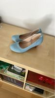 Damen Pumps hellblau Jeans Stoff  Look Absatz neu Grösse 41