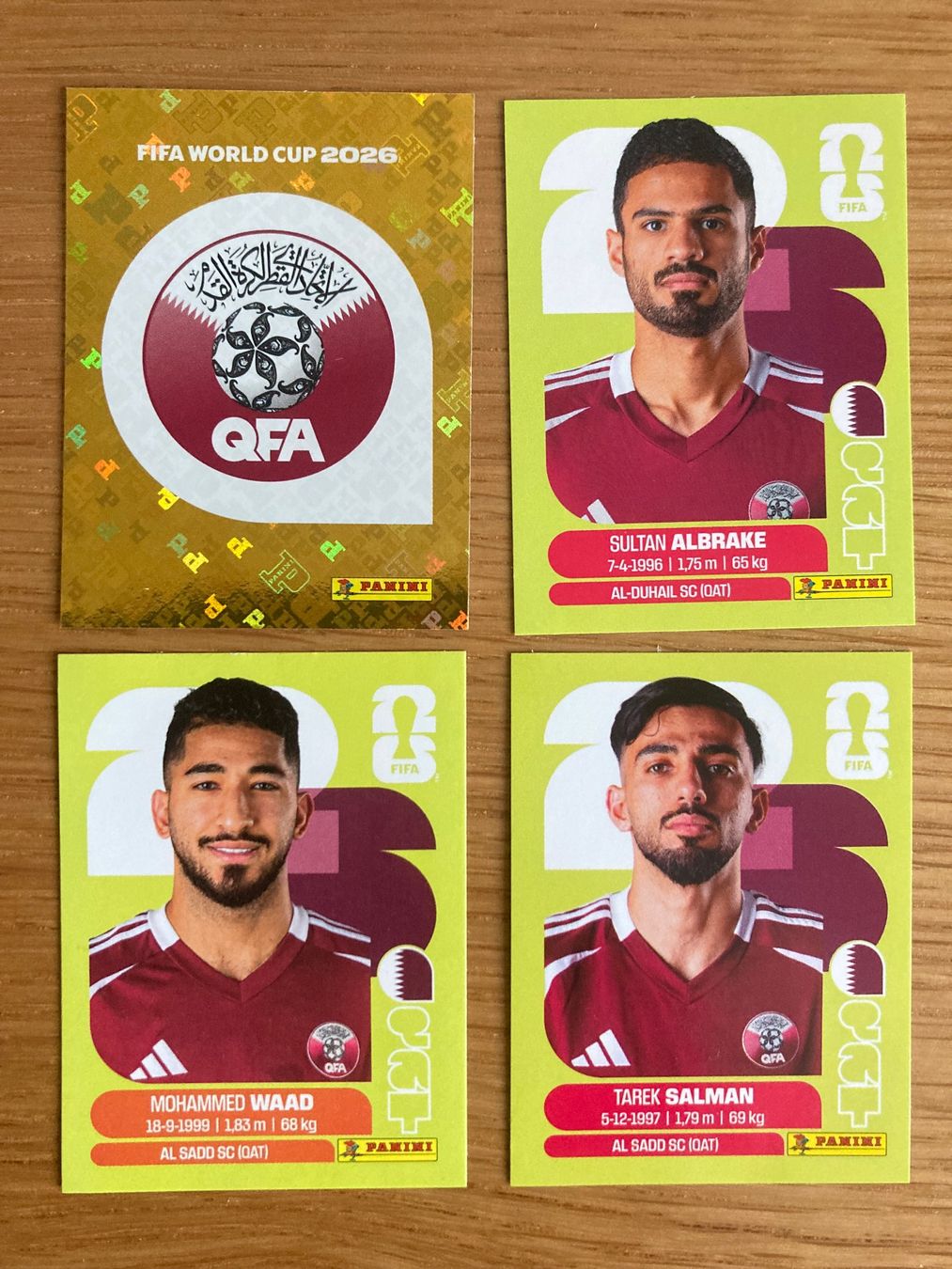 Panini Sammelbilder & Trading cards: WM Sticker QAT 1, 3, 8, 14 – Neu (gemäss Beschreibung) aus Winterthur von Whitefish