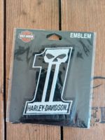 Harley-Davidson Patch "Number One" Skull - Neu! 11 x 7 cm