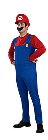 🤩 Mario & Luigi Cosplay Kostüm – Erwachsene Overall & Hut